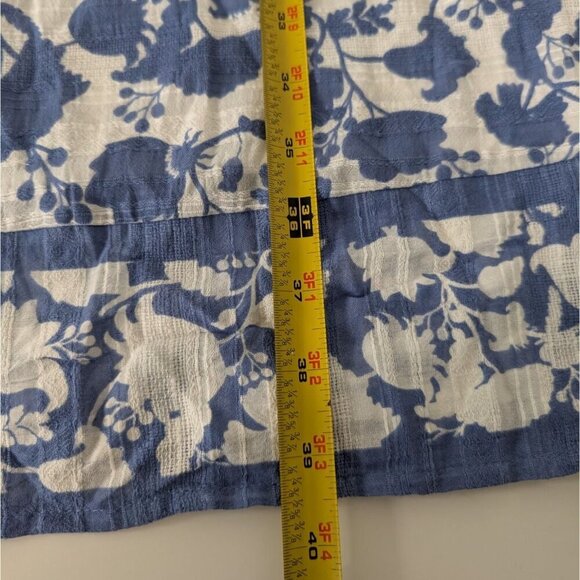 Studio Park x Amy Stran Floral Dress Womens Size Large White Blue Tassel Boho - Picture 10 of 10